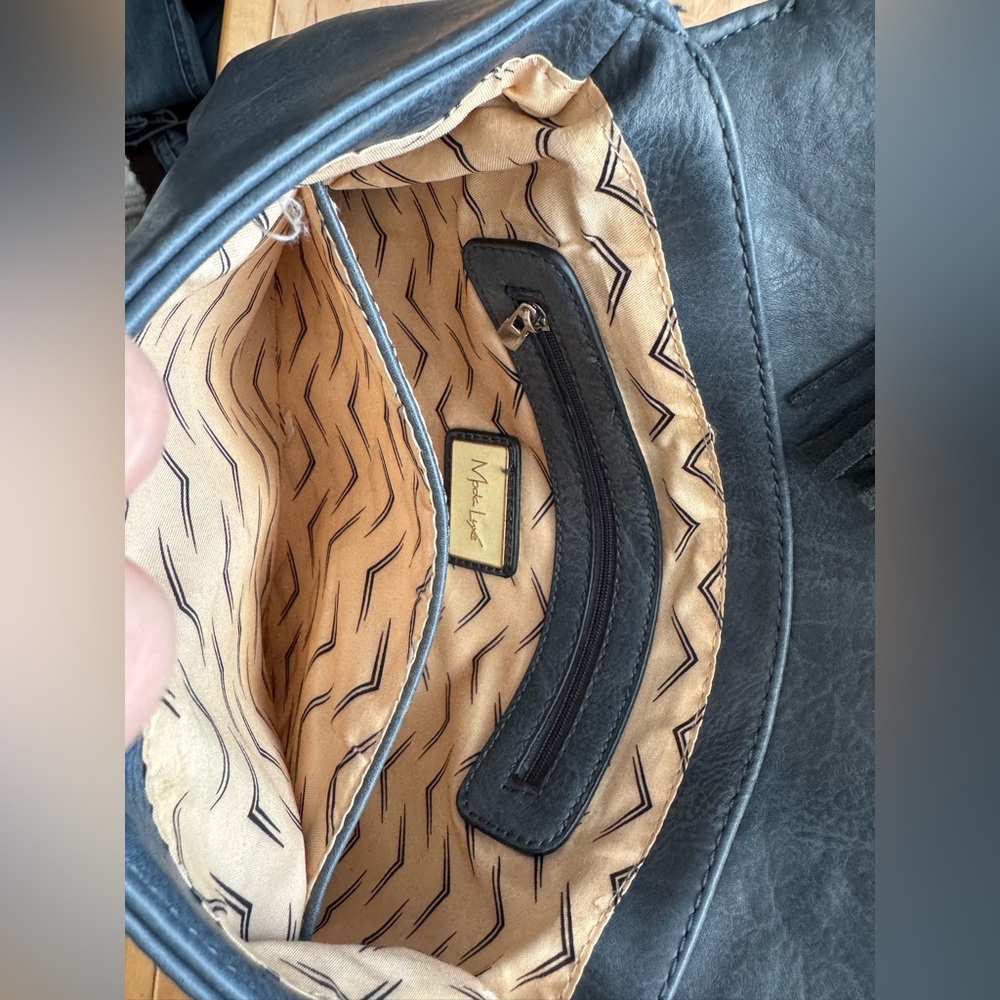 Moda Luxe Slate Blue Crossbody Bag - Picture 3 of 9